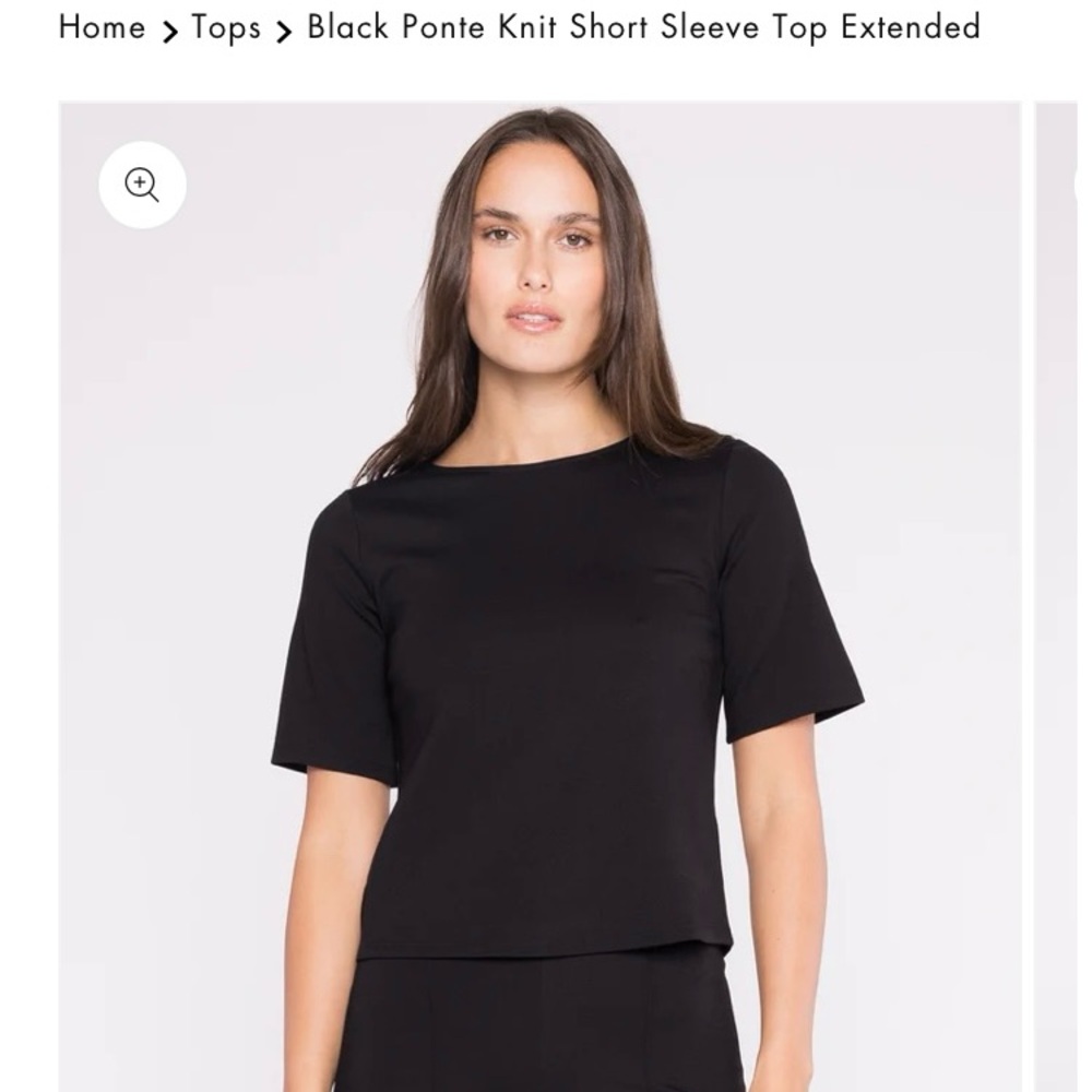 Ripley Rader Short Sleeve Ponte Knit - Extended Length - NWOT